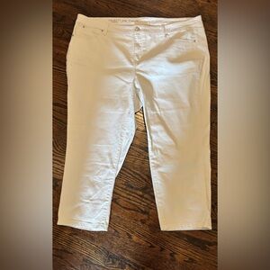 Talbots White Ankle Crop Jeans